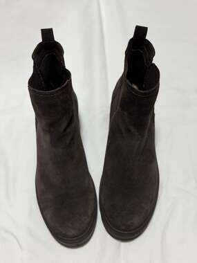 Splendid Melisa Brown Suede Platform Chelsea Boots